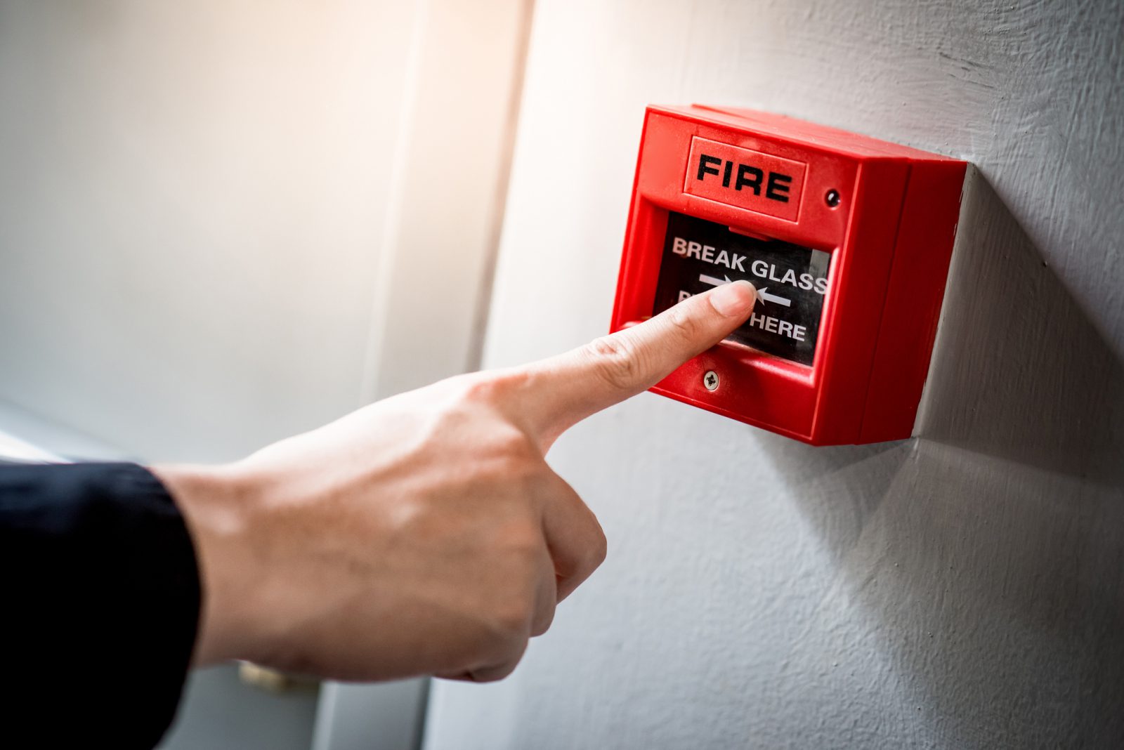red fire alarm switch systerm